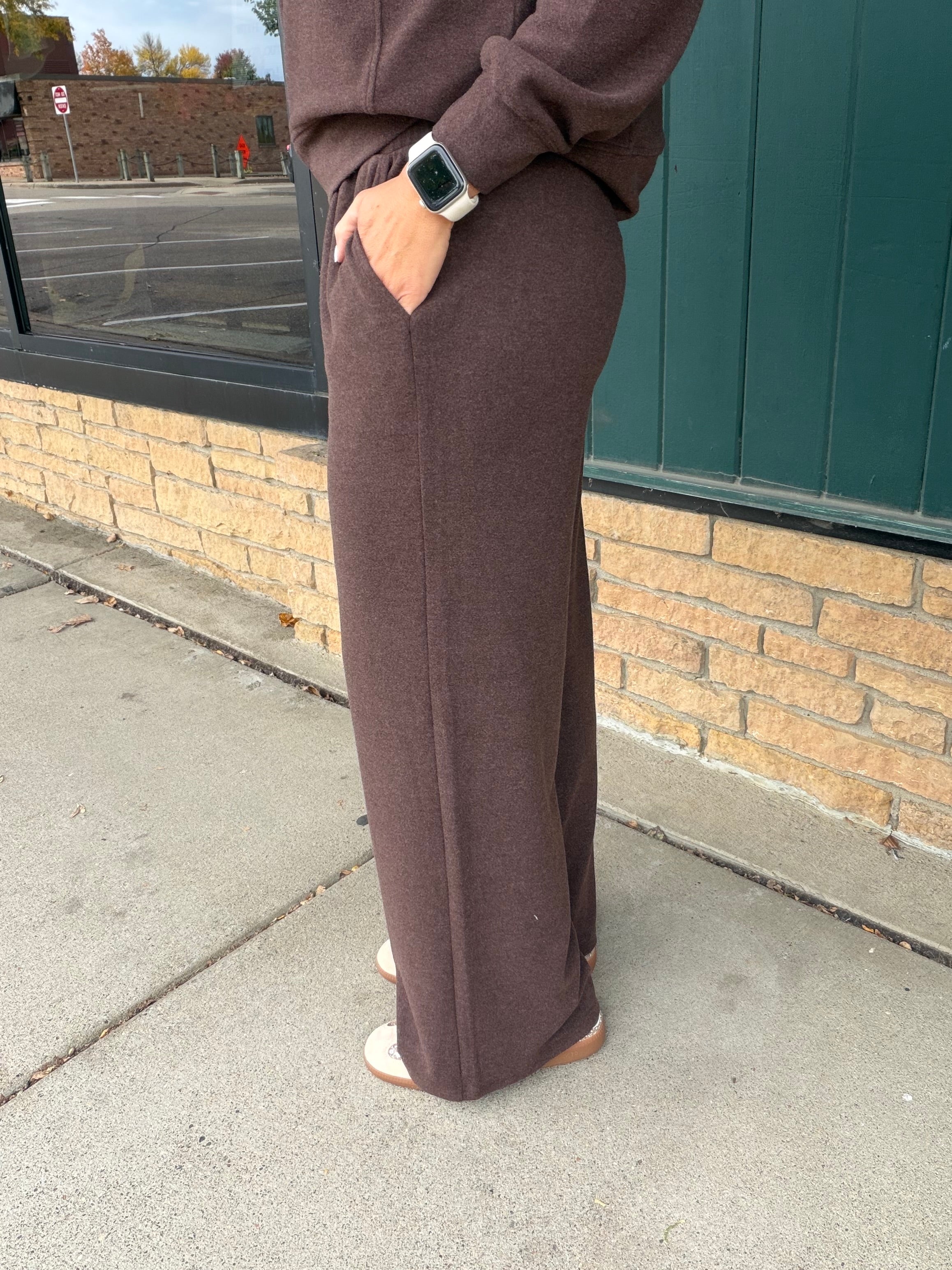 Coffee Bean Heather Jasse Bottoms Bottoms - Pants THREAD & SUPPLY