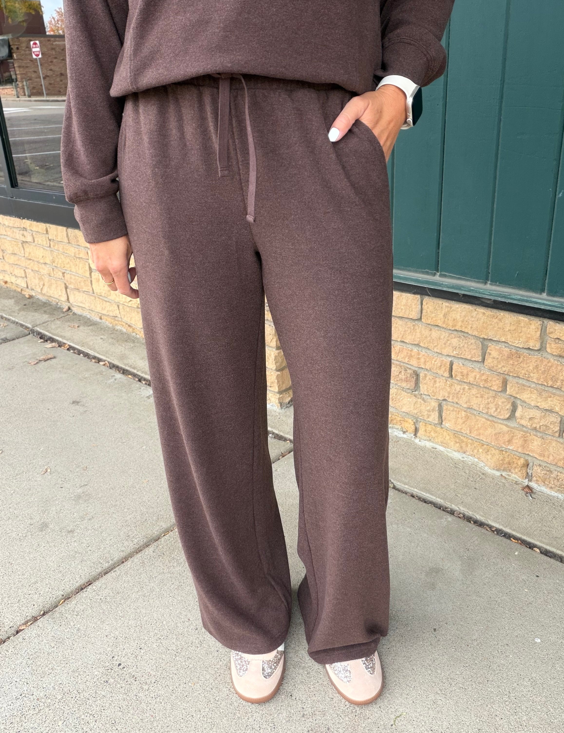 Coffee Bean Heather Jasse Bottoms Bottoms - Pants THREAD & SUPPLY