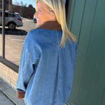 Denim & Corduroy Contrast Jacket Outerwear- Jackets Mable