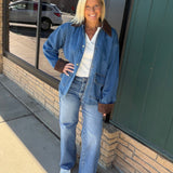 Denim & Corduroy Contrast Jacket Outerwear- Jackets Mable