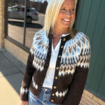 Alma Fair Isle Cardigan Tops- Cardigans FLAG AND ANTHEM