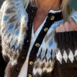 Alma Fair Isle Cardigan Tops- Cardigans FLAG AND ANTHEM