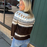 Alma Fair Isle Cardigan Tops- Cardigans FLAG AND ANTHEM