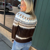 Alma Fair Isle Cardigan Tops- Cardigans FLAG AND ANTHEM