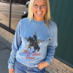 Never Back Down Graphic Sweatshirt Top - Sweatshirt FLAG AND ANTHEM