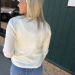 Ecru Fayston Waffle Crew Tops- Long Sleeve FLAG AND ANTHEM