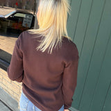 Chocolate Montclair LS Waffle Top Top - Tee FLAG AND ANTHEM