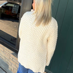 Cream Marlena Sweater Jacket Outerwear- Jackets FLAG AND ANTHEM