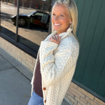 Cream Marlena Sweater Jacket Outerwear- Jackets FLAG AND ANTHEM
