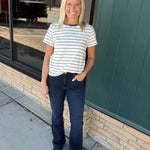 Jean Blue Stripe Asher Tee Top - Tee THREAD & SUPPLY