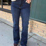 Ana High Rise Flare - Wave Wash Bottom- Jeans KUT FROM THE KLOTH