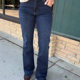 Ana High Rise Flare - Wave Wash Bottom- Jeans KUT FROM THE KLOTH