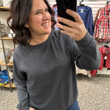 Washed Black Hangout Top Top - Sweatshirt THREAD & SUPPLY