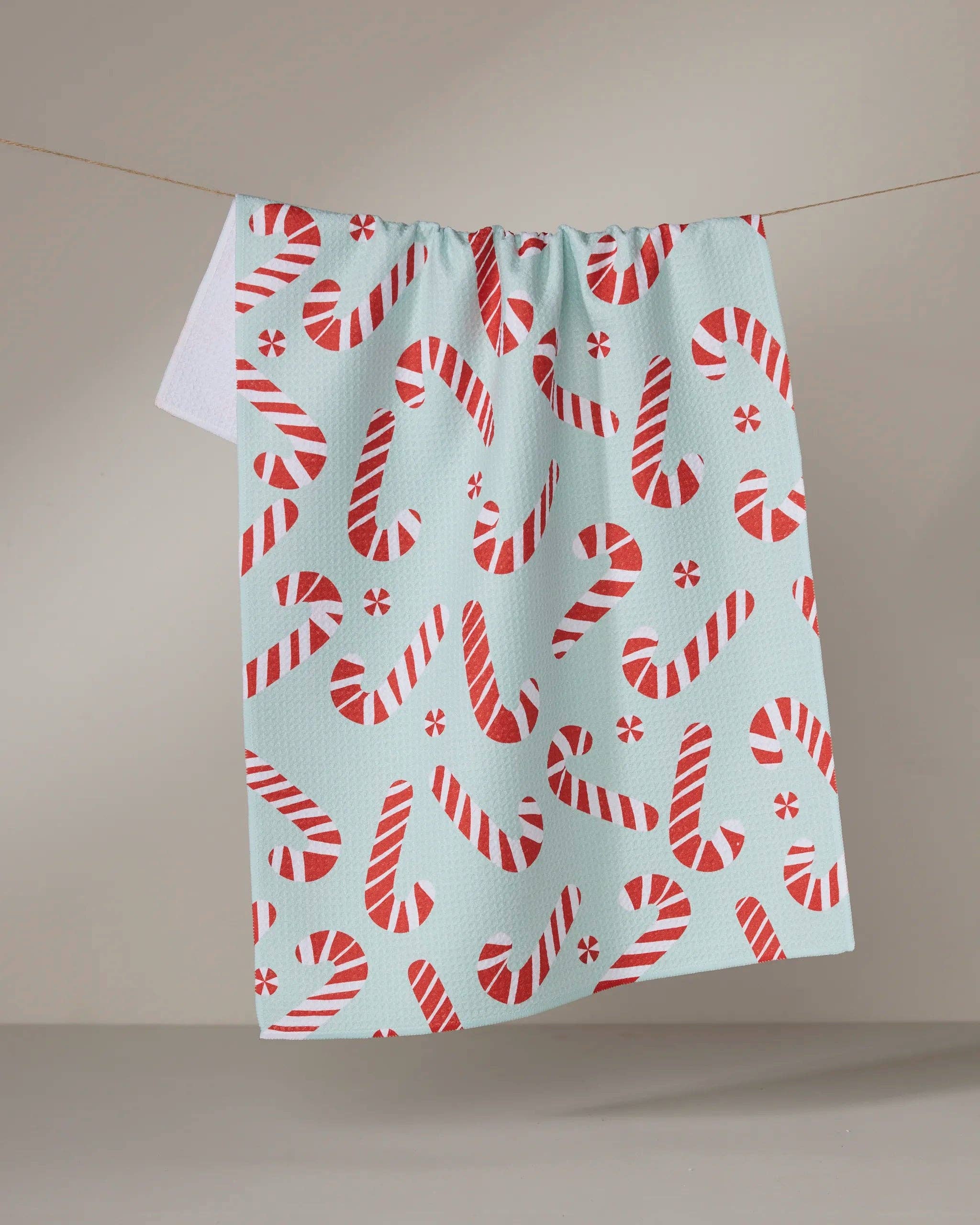 Peppermint Twist Tea Towel Geometry