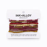 Garnet + Gold Game Day Bracelet INK + ALLOY