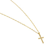 Waterproof Gold Diamond Cross Necklace Brenda Grands Jewelry