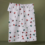 Holiday Lights Tea Towel Geometry