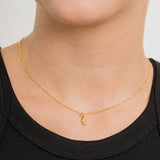 24K Gold Dainty Cross Pendant Necklace Brenda Grands Jewelry