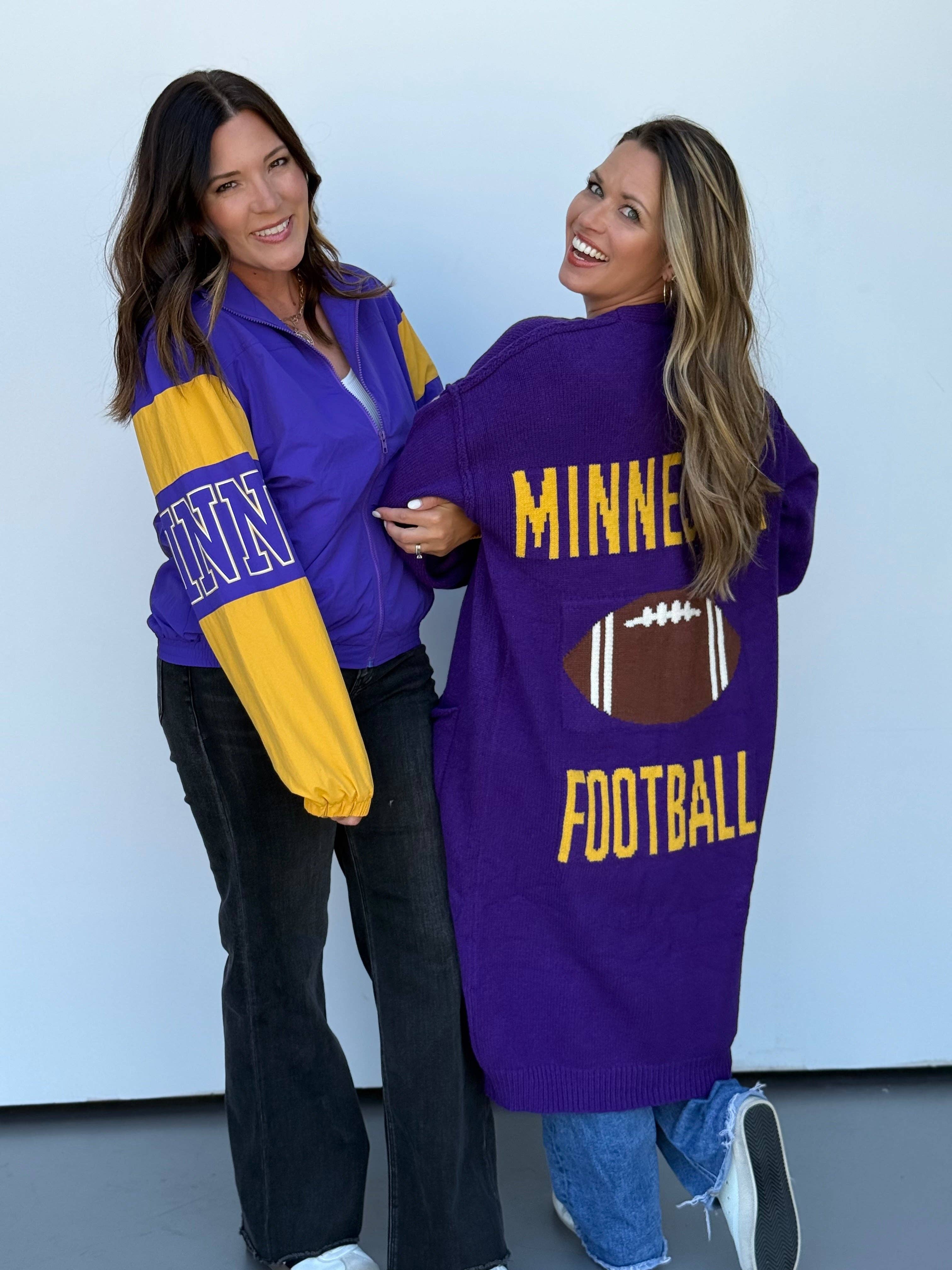 Minnesota Football Cardigan Tops- Cardigans Love Letters
