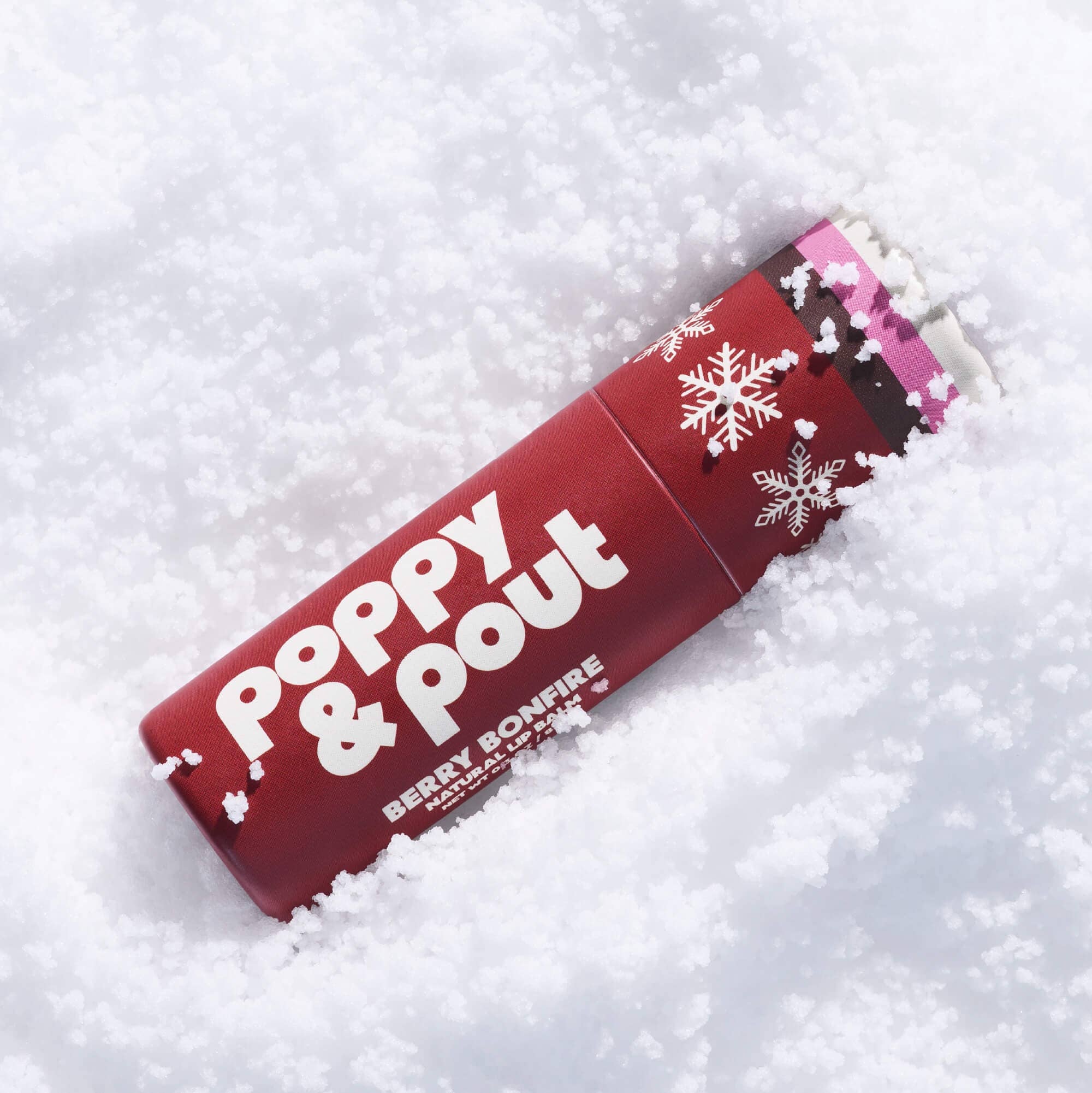 Lip Balm, Retro Ski, Berry Bonfire, Limited Edition Poppy & Pout