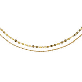 18K Gold Layered Circle Choker Brenda Grands Jewelry