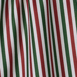 Ribbon Green Red Tea Towel Geometry