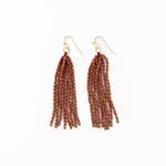 Garnet + Gold Tassel Earrings INK + ALLOY