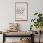 I Love You More Home- Decor Kendrick Home