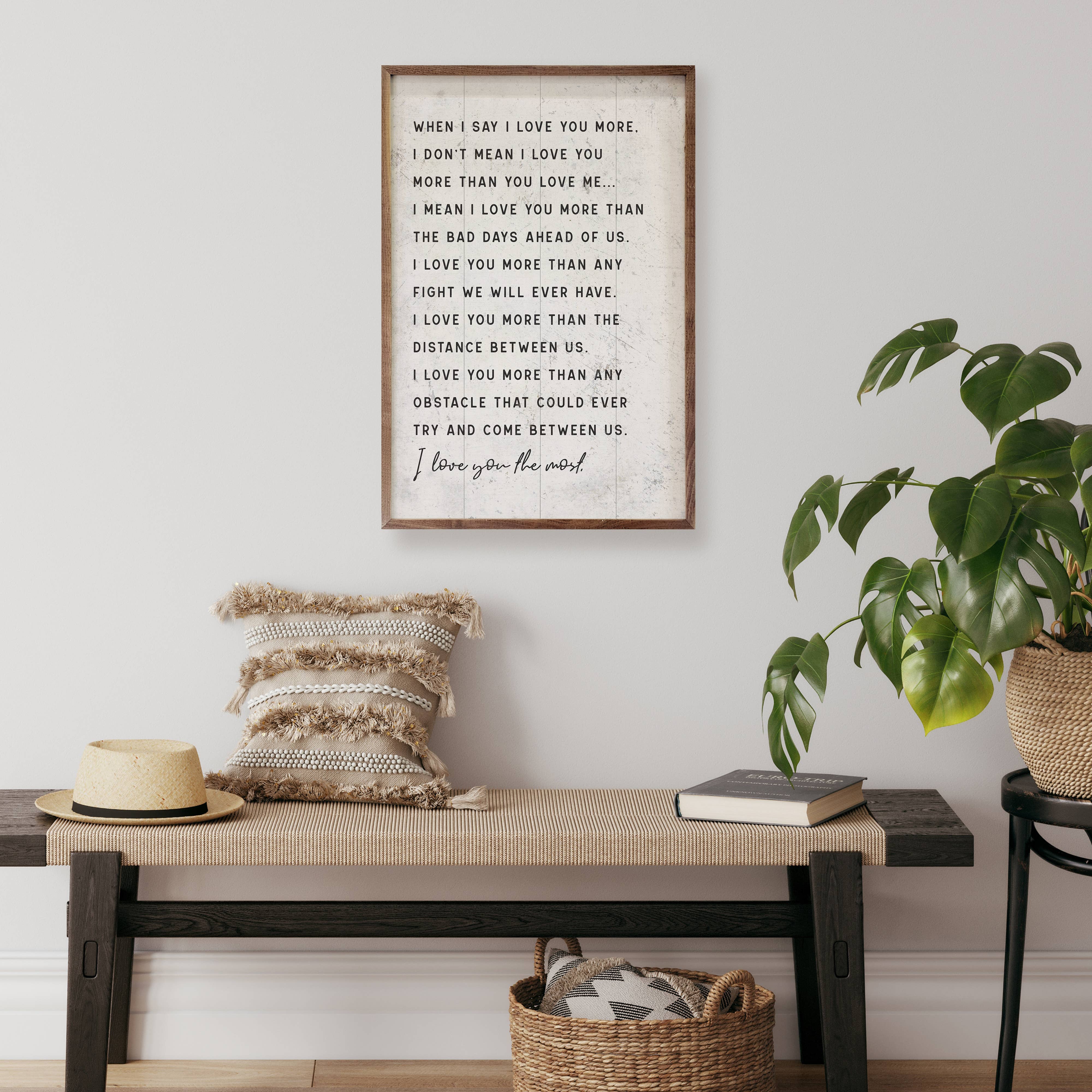 I Love You More Home- Decor Kendrick Home