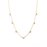 18K Gold Triangle Drop Necklace: Silver Brenda Grands Waterproof Jewelry