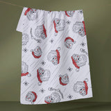 Claus Family Christmas Tea Towel Geometry