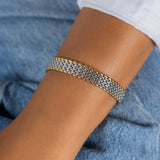 Waterproof Chunky Two-Tone Bracelet Brenda Grands Jewelry
