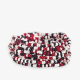 Bright Red and Black confetti bracelet INK + ALLOY