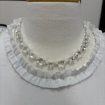 Aster Silver Clear Necklace Jewelry- Necklace MEGHAN BROWN STYLE