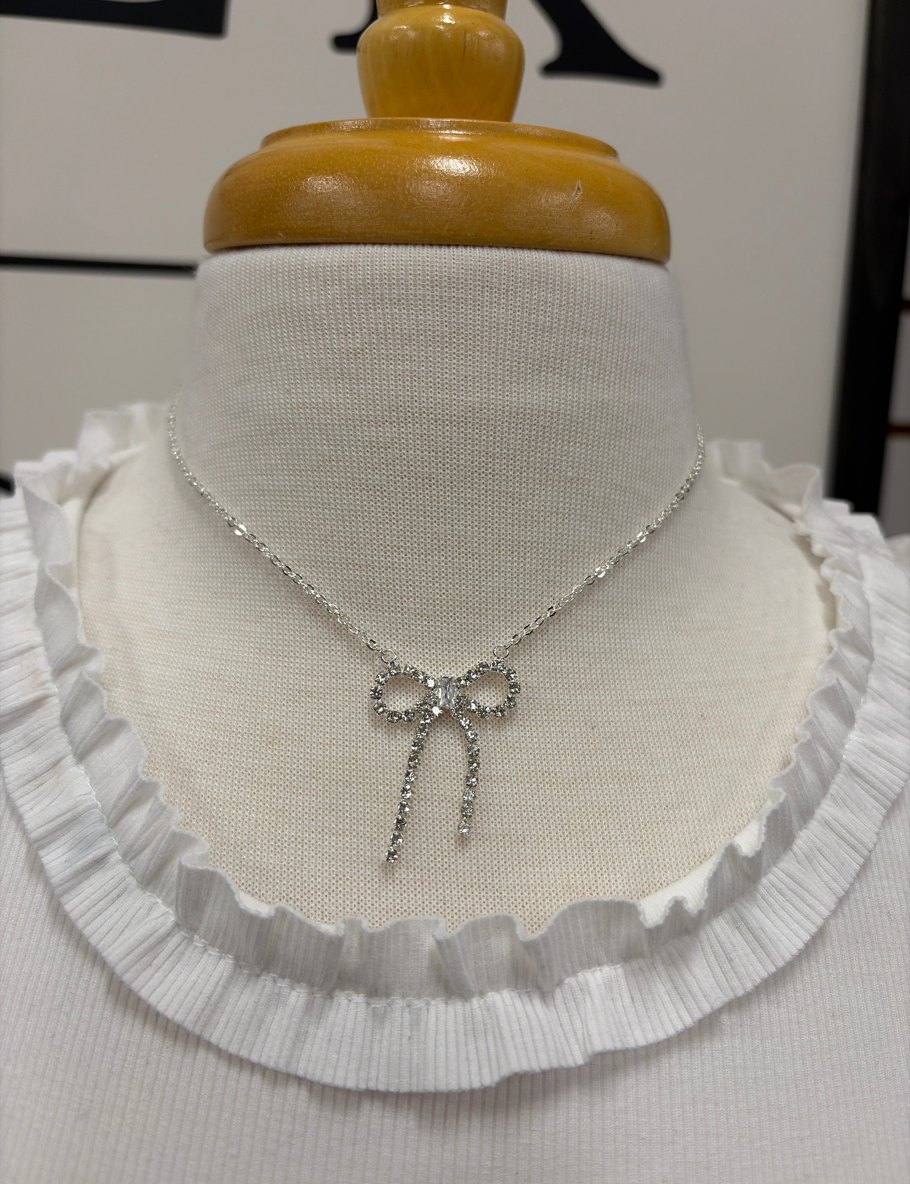 Cutie Silver Necklace Jewelry- Necklace MEGHAN BROWN STYLE