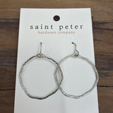 Silver Circle Earrings