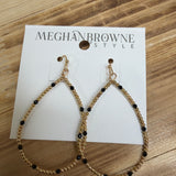 Suni Black Earrings Jewelry - Earrings MEGHAN BROWN STYLE