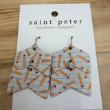 Pencil Chevron Earrings