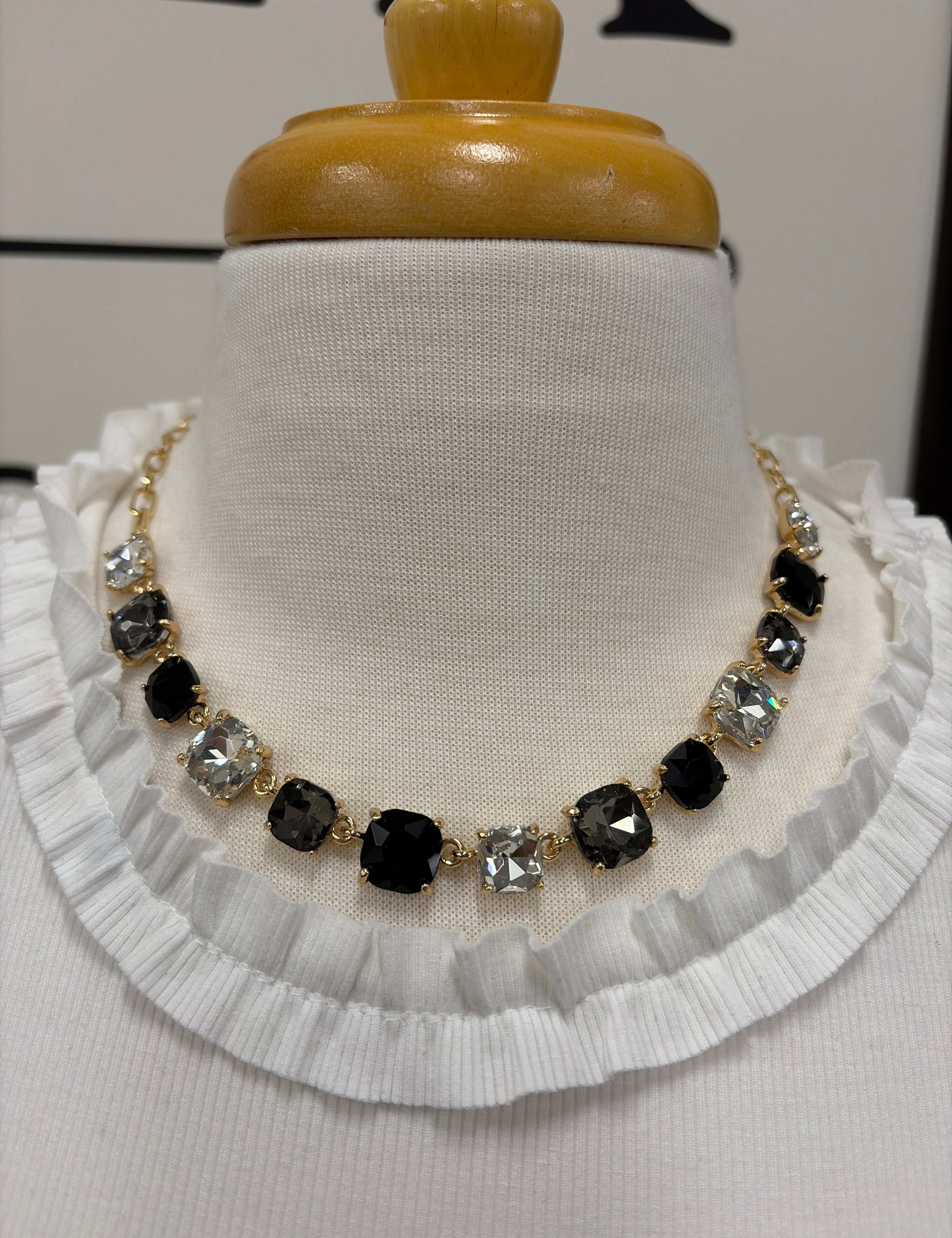 Aster Black Necklace Jewelry- Necklace MEGHAN BROWN STYLE