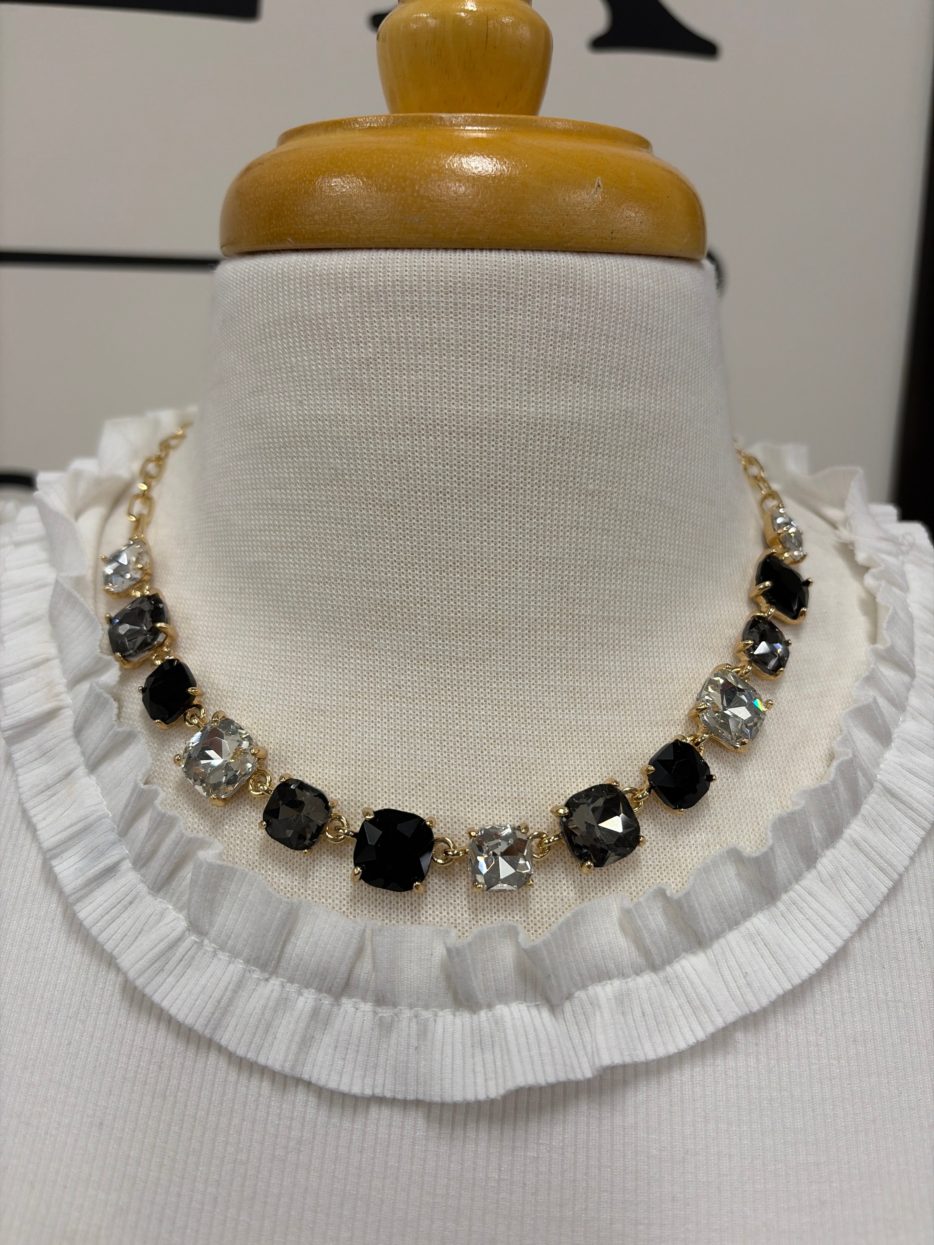 Aster Black Necklace Jewelry- Necklace MEGHAN BROWN STYLE
