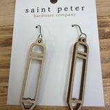 Wood Pencil Earrings