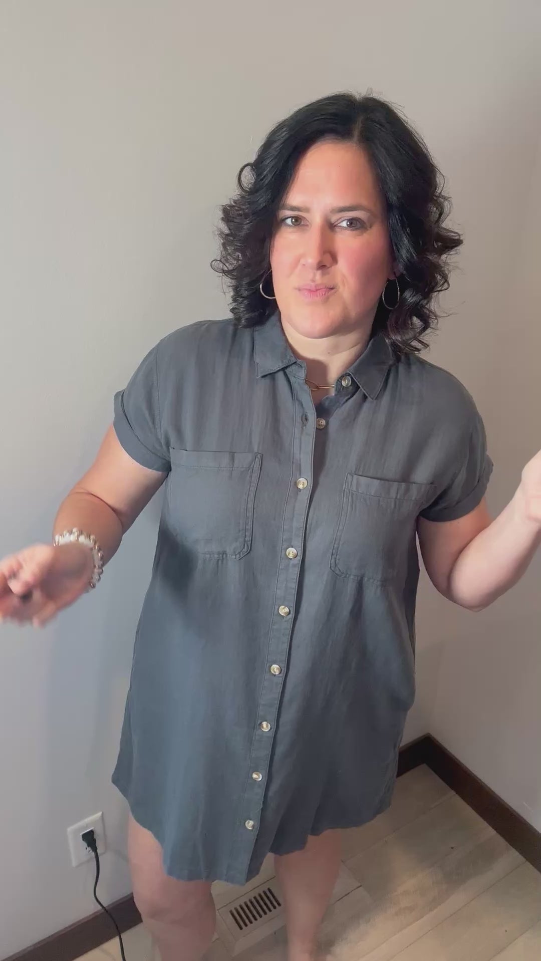 Charcoal June Dress Dresses THREAD & SUPPLY