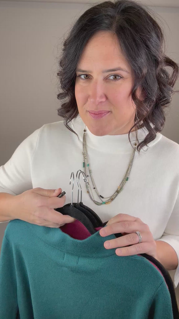 Black Mock Neck Sweater Top - Sweater FATE by LFD