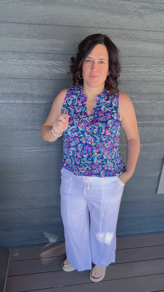 White Solana Pants Bottom- Pants THREAD & SUPPLY