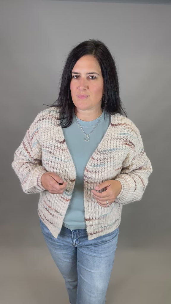 Dorset Balloon Sleeve Cardigan Tops- Cardigans FLAG AND ANTHEM