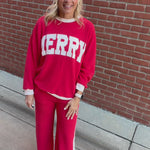 Red Side Stripe Pants Bottom- Pants TRES BIEN
