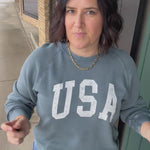 Navy Jordan USA Sweatshirt Top - Sweatshirt THREAD & SUPPLY