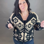 Black Aztec Canyon Jacket Outerwear- Jackets THREAD & SUPPLY