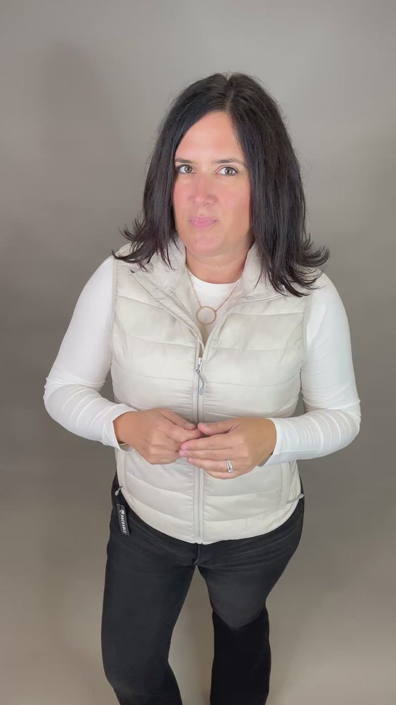 Sand Pacific Puffer Vest Outerwear - Vest STORM CREEK
