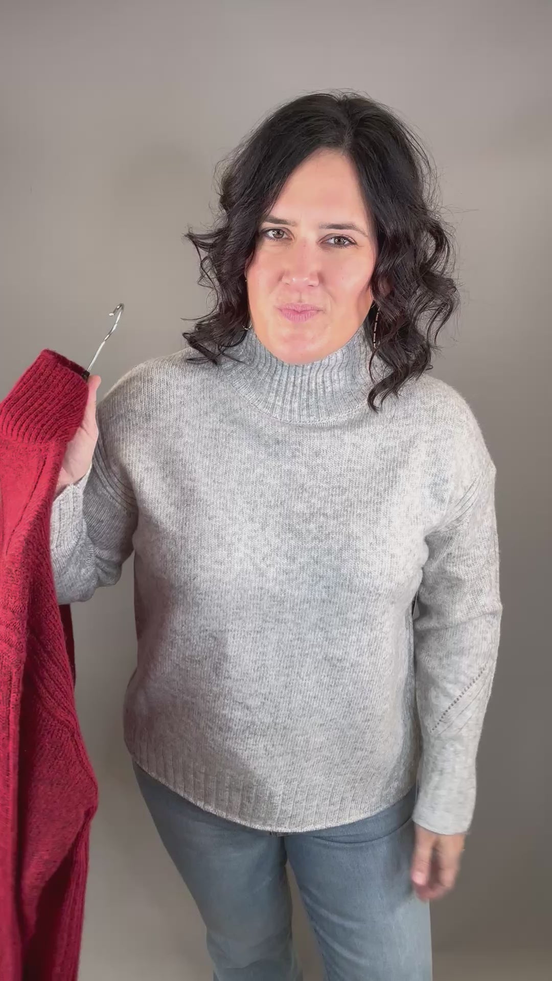 Grey Cloud Licarayen Mock Pullover Top - Sweater RD International